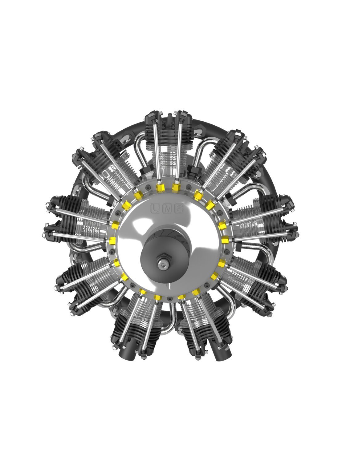 9-Cylinder Radial Engine – 115CC – UMS Technologies Private Limited ...