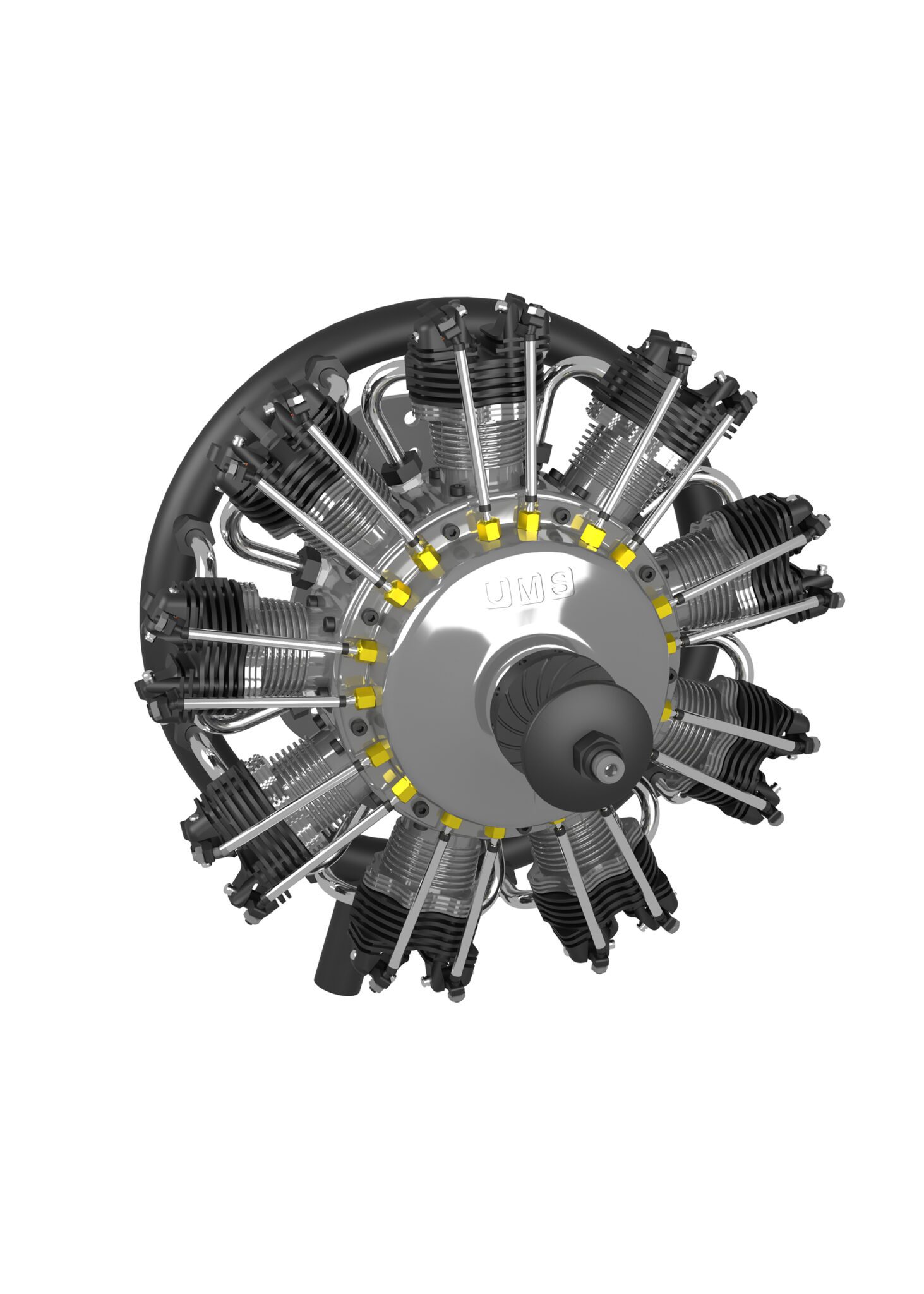 9-Cylinder Radial Engine – 115CC – UMS Technologies Private Limited ...