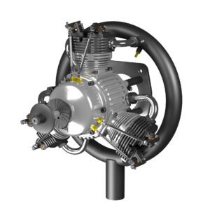 3-Cylinder Radial Engine – 100CC