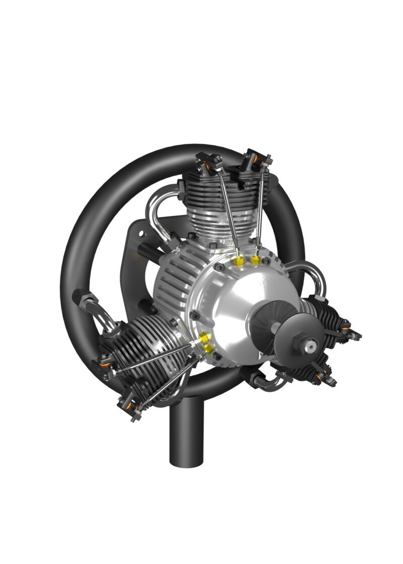 3-Cylinder Radial Engine – 100CC - Image 3