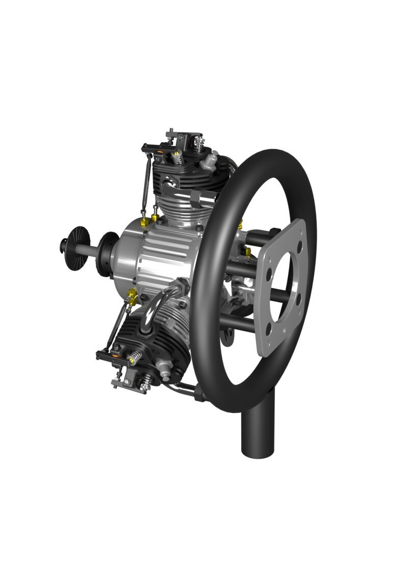 3-Cylinder Radial Engine – 100CC - Image 4