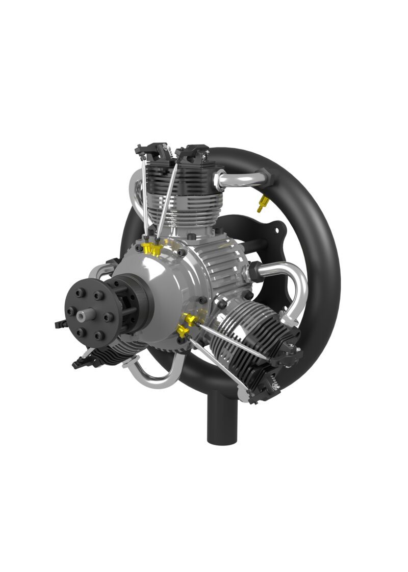 3-Cylinder Radial Engine – 150CC