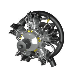 5-Cylinder Radial Engine – 100CC
