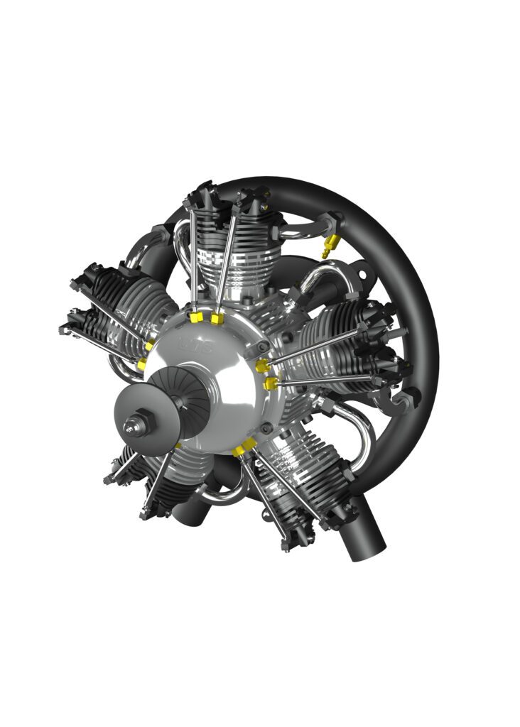 5-Cylinder Radial Engine – 100CC