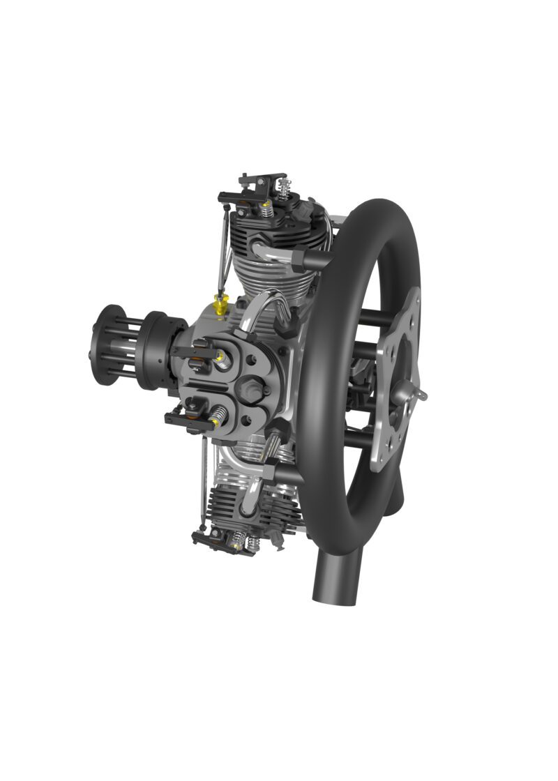 5-Cylinder Radial Engine – 210CC - Image 4