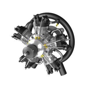 5-Cylinder Radial Engine – 55CC