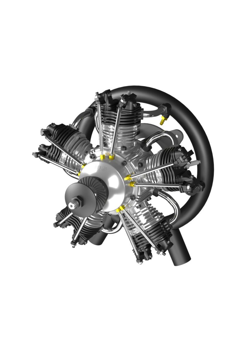 5-Cylinder Radial Engine – 55CC