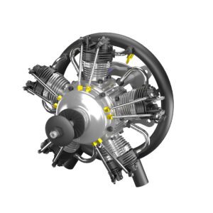 5-Cylinder Radial Engine – 75CC