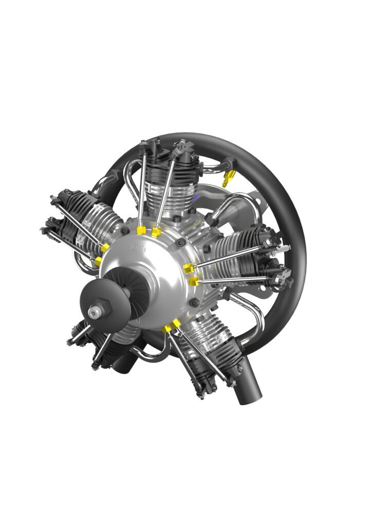 5-Cylinder Radial Engine – 75CC