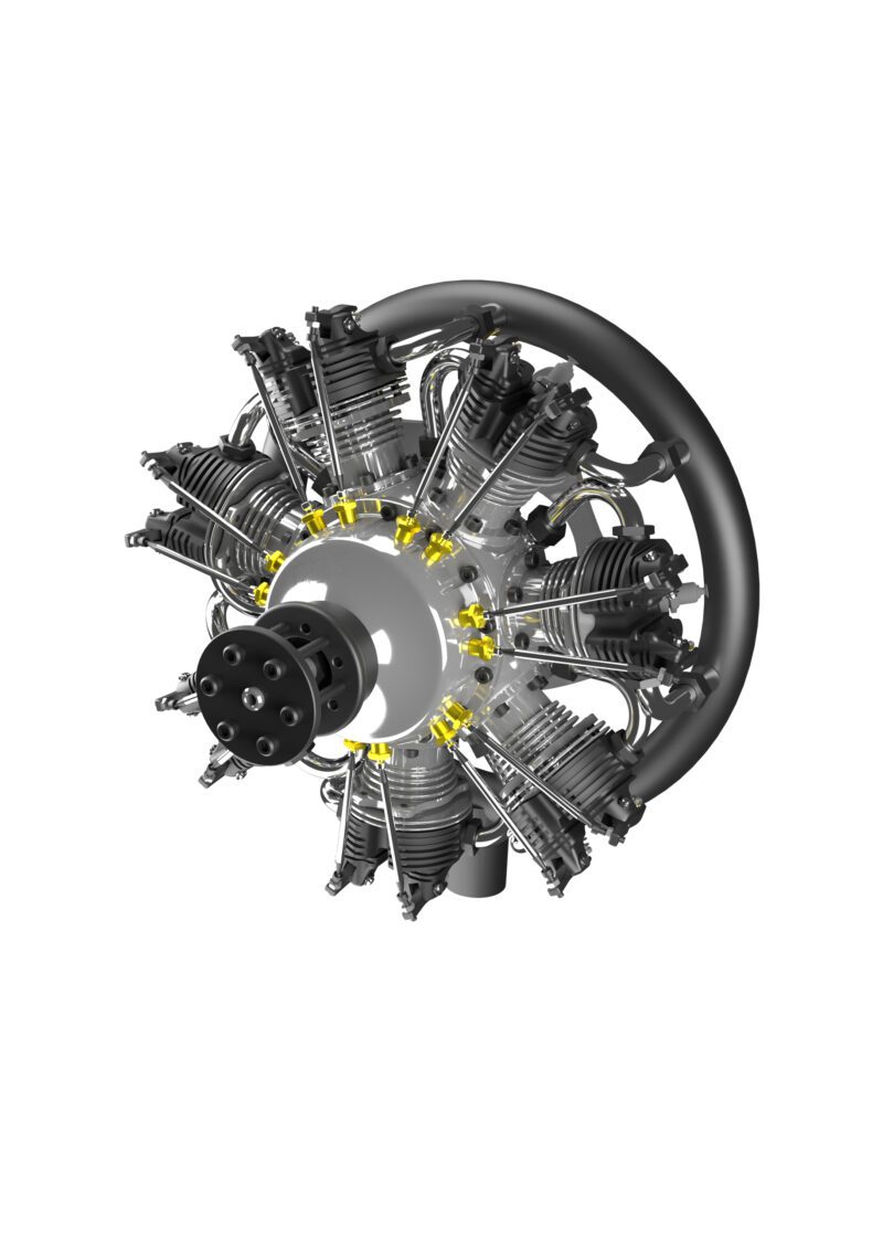 7-Cylinder Radial Engine – 160CC