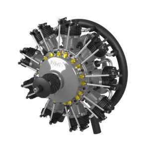 9-Cylinder Radial Engine – 115CC